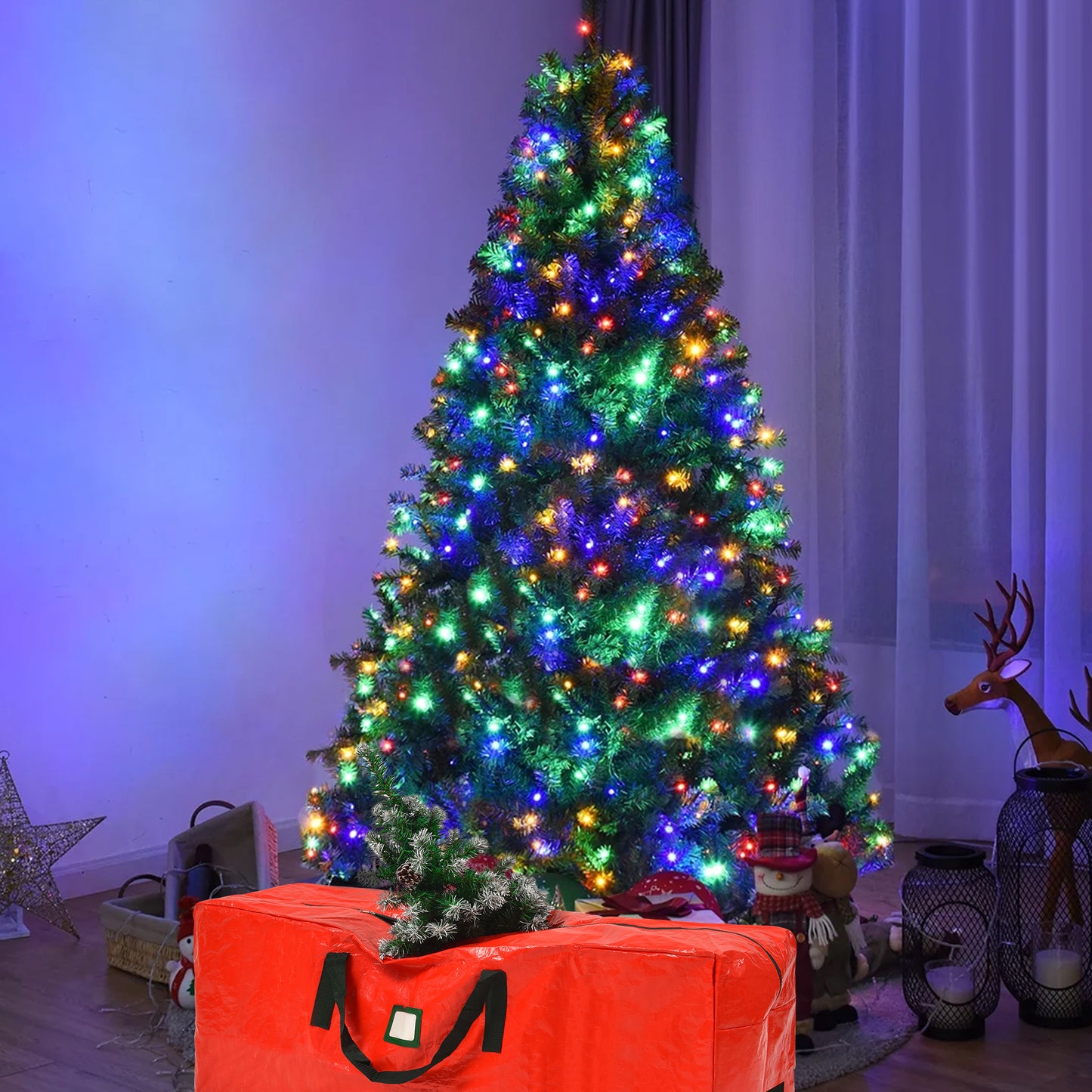 Yexmas 7.5ft Prelit Christmas Pine Tree