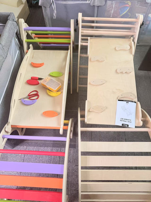 LookflyPikler Triangle Set 5in1 Montessori Toddler Climbing Toys Indoor