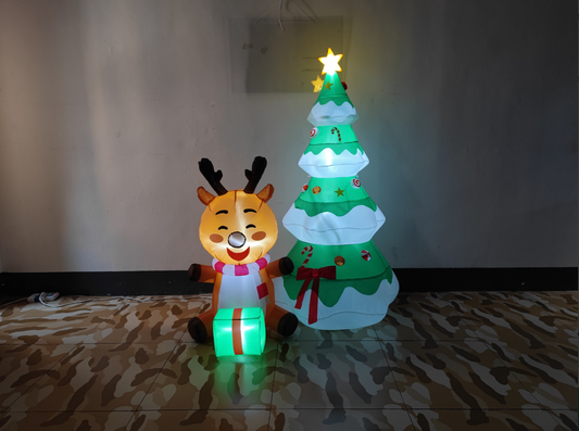 IZNEN Christmas Inflatables Tree and Deer