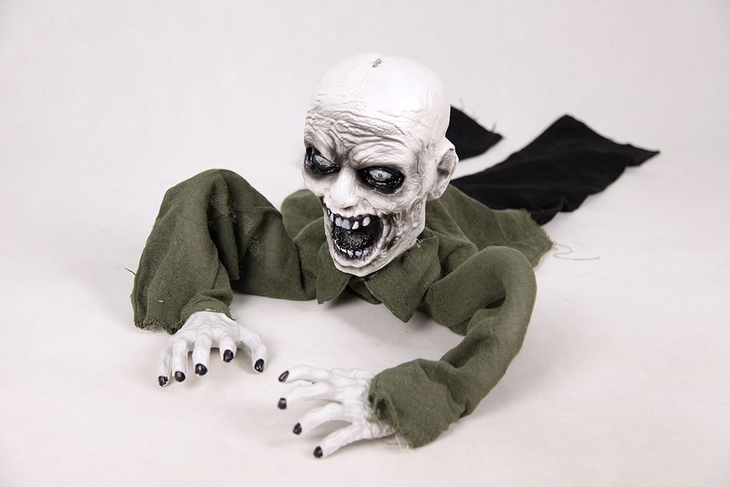 Halloween Bloody Skeleton Groundbreaker – Red-Stained Creepy Crawler, Scary Decor for Lawn/Yard, 1PC, 1M Tall