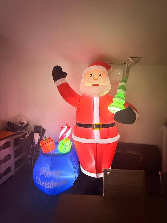 Yexmas Christmas Inflatable Santa Claus