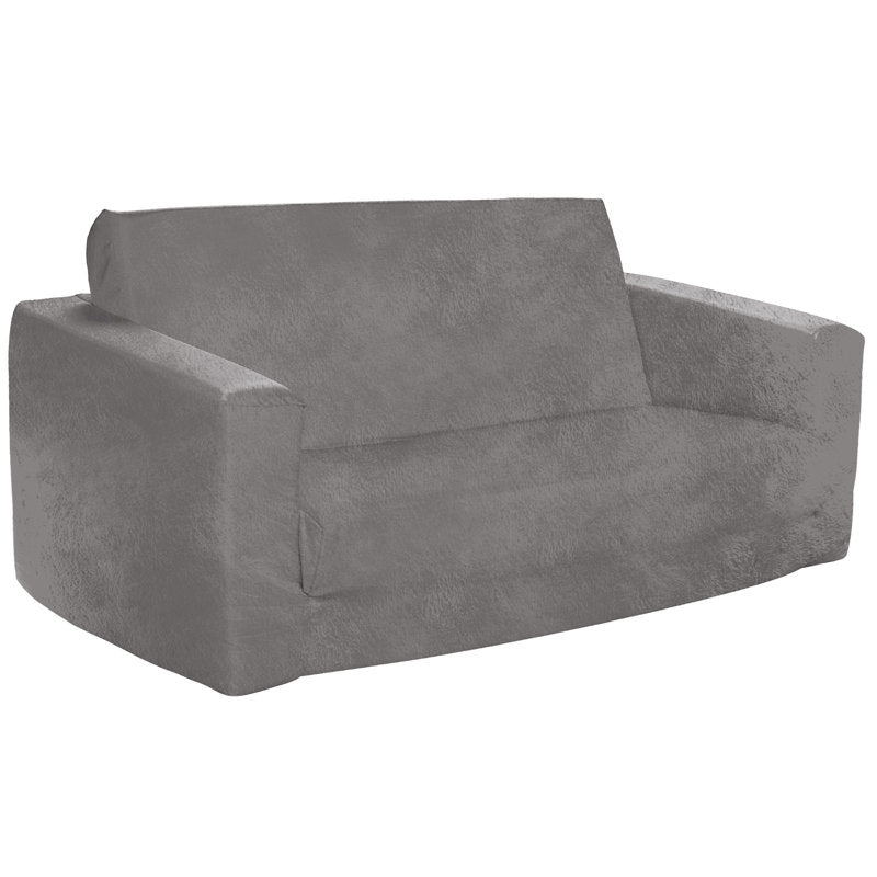 TEAYINGDE 2 in 1 Kids Sofa Chair,Deep Gray