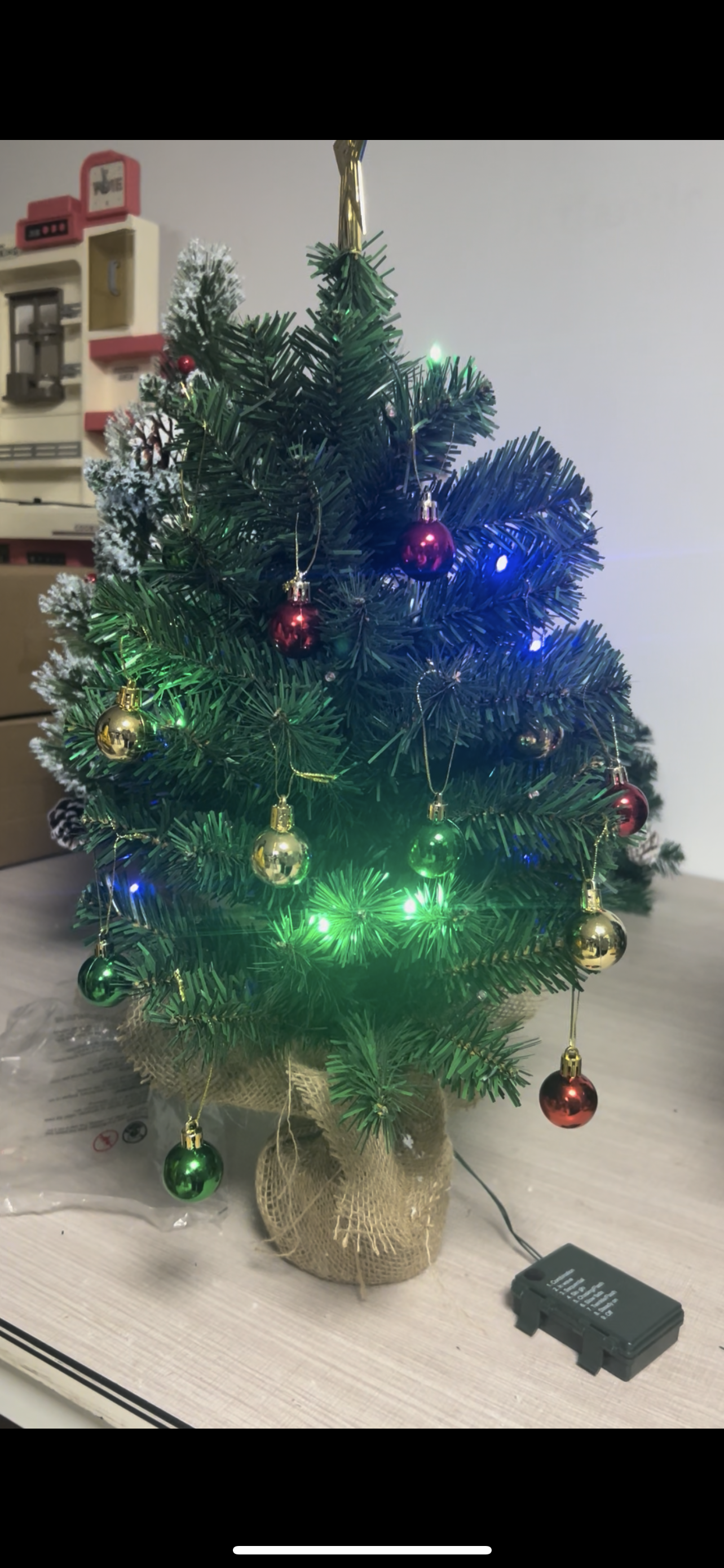 Yexmas 2PCS Mini Christmas Tree