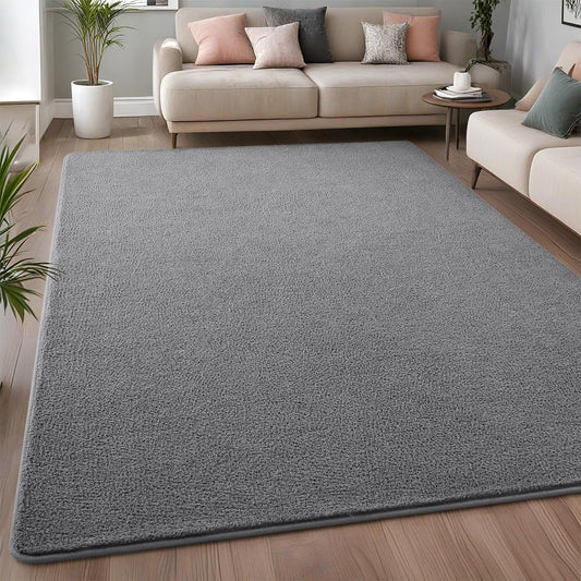 Nefoso Low Pile Area Rug, 8' x 10' Soft Fluffy Area Rugs for Living Room Bedroom Kids Room Decor Carpet