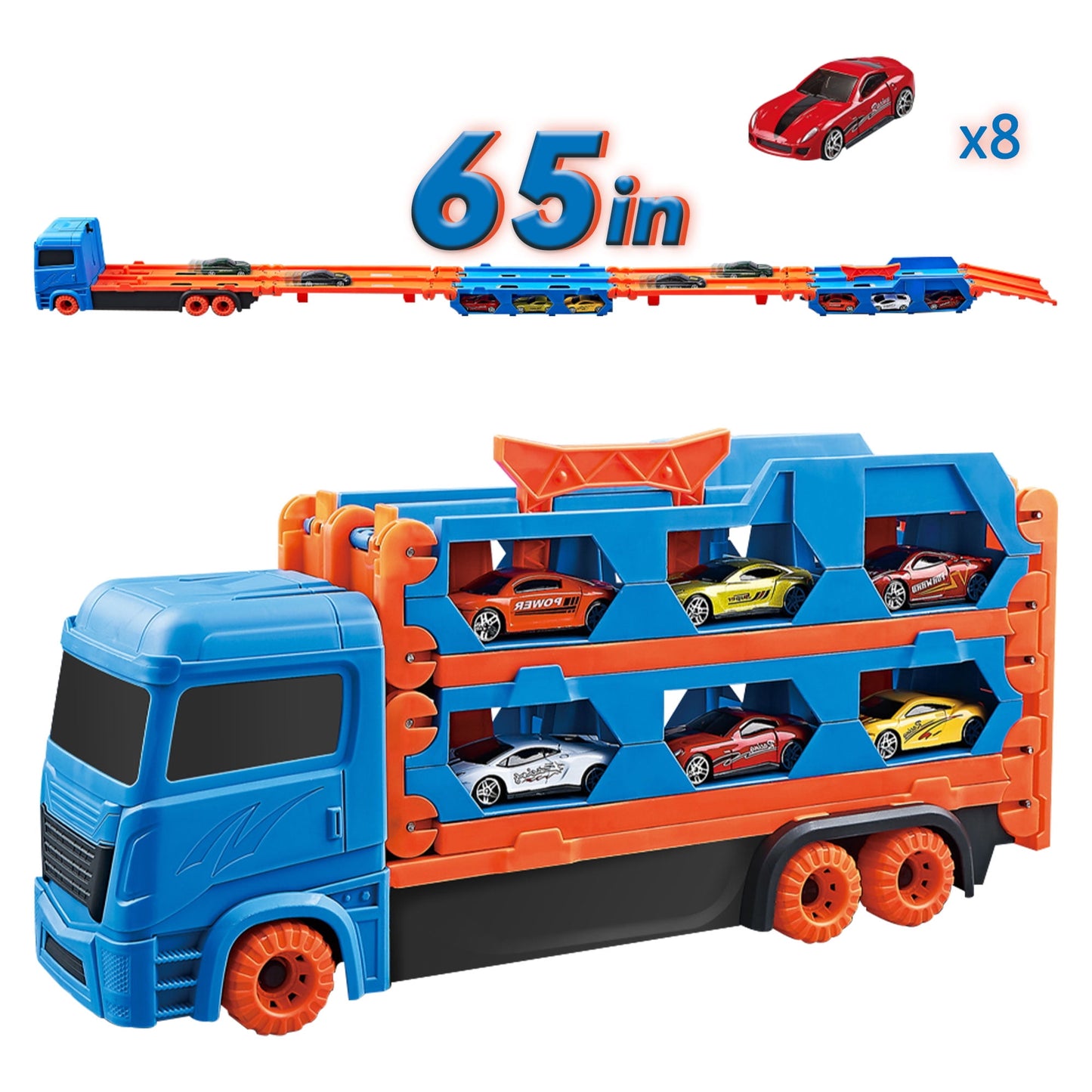 Car Transporter Truck Toy Set