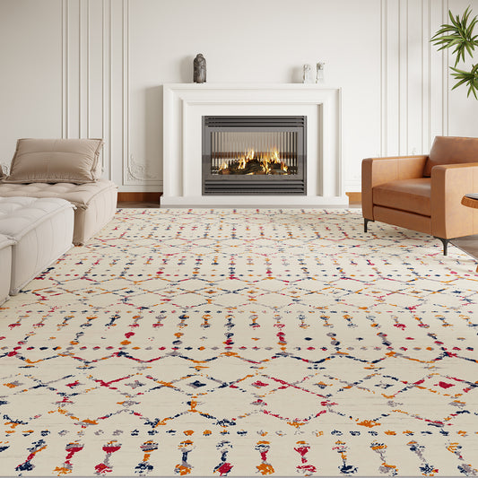 YOUPINS 5'x8' Area Rug,Large Soft Bohemian Moroccan Area Rug for Living Room Bedroom Dining Room Nursery Modern Decor Carpet,Washable,Colorful