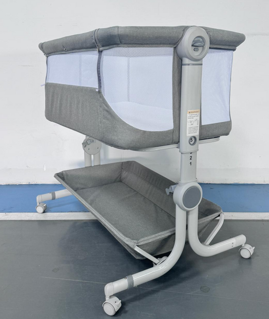 TEAYINGDE 5 in 1 Baby Playard with Bassinet, Baby Playard-Drak Gray