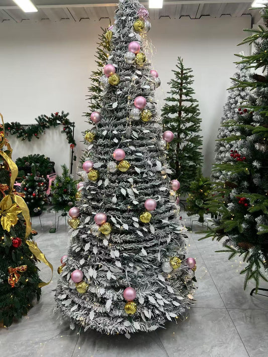 Yexmas White Flocked Christmas Tree