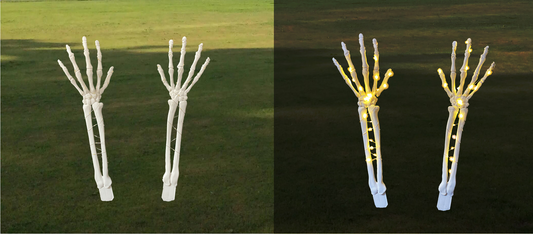 5PC Light-Up Hands with Remote Control and Multiple Light Modes