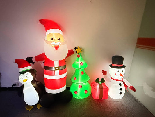 Yexmas Christmas Inflatables with Blow Up LED Lights,