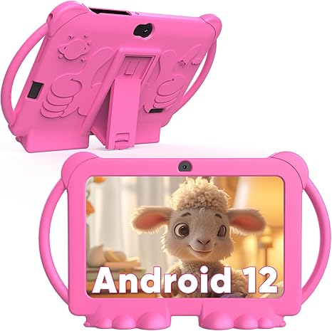 YOUPINS 10" Kids Tablet Bundle-Pink A